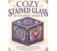 Cozy Stained Glass Coloring Book