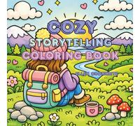 Cozy Storytelling Coloring Book: Bold and Easy Designs for Relief and Relaxation for Adults and Teens Featuring Fun Beach Days, Coffee Time, Summer Moments, and Rainy Day Comfort