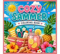 Cozy Summer: Bold & Easy Coloring Book for Adults and Teens Featuring Fun Summer Designs for Stress Relief and Relaxation