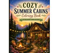Cozy Summer Cabins Coloring Book: A Relaxing Adult Coloring Book Filled with Cozy Cabins, Lakeside Escapes, Campfires, Porches, and Peaceful Summer Moments