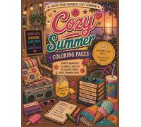 Cozy Summer Coloring Book: 25 Relaxing and Fun Summer Coloring Pages Featuring Beach Days, Lemonade Stands, Picnic Adventures, Flowers, Sunshine, and Cozy Seasonal Moments