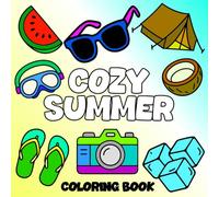 cozy summer coloring book: Bold and Easy Summer Designs