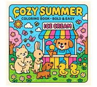 COZY SUMMER COLORING BOOK - BOLD & EASY