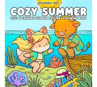 Cozy Summer - Cozy & Cute Summer Feelings Coloring Book: Adorable Kawaii Animal Friends Enjoying Summer Together | Cute Beach, Pool & Sunshine Scenes for Relaxation & Creative Fun