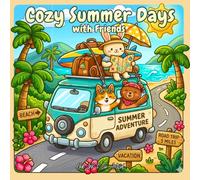 Cozy Summer Days with Friends: A Bold and Easy Coloring Book with 50 Simple and Big Designs for Relaxation featuring Animals, Landscapes, Forest, ... More Cute Holidays Scene for Stress Relief