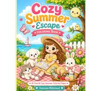 Cozy Summer Escape: Cute Cozy Kawaii Coloring Book for Relaxation (Cozy Calm Studio Coloring Books)