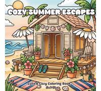 Cozy Summer Escapes Coloring Book: Cute and Cozy Coloring Pages Featuring Ice Cream Cafés, Seaside Bakeries, Lemonade Stands, and Sweet Summer Escapes (Calm Moments)