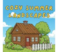 Cozy Summer Landscapes: A Bold & Easy Coloring Book for Adults and Teens with Cozy Summer Scenes of Cottages, Beaches and Nature for Relaxation and Stress Relief