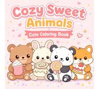 Cozy Sweet Animals: Coloring Book for Little Toddlers and Kids, Containing Simple & Easy Drawings to Color