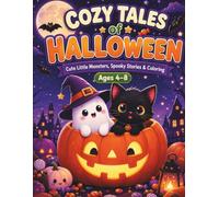 Cozy Tales of Halloween: Cute Little Monsters, Spooky Stories and Coloring for Kids Ages 4-8