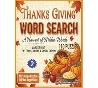 Cozy ThanksGiving Word Search: Calming Autumn Word Puzzles • Fall Harvest, Gratitude, Festive Foods & Traditions Easy-to-Read Large Print for Stress ... (Ultimate ThanksGiving Word Search Series)