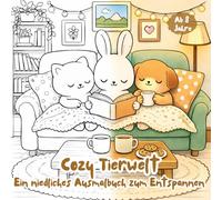 Cozy Tierwelt - Ein niedliches Ausmalbuch zum Entspannen: 33 niedliche Ausmalbilder, cozy Malbuch für Kinder und Erwachsene zum Entspannen, Wohlfühlen und kreativ sein (Klitzekleine Kreativwelt)