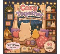 Cozy Together: Bold and Easy Coloring Book Filled with Cute Cozy Moments and Friendship Vibes