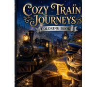 Cozy Train Journeys: Coloring Book (Cozy World Adventures)