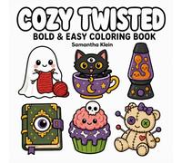 Cozy Twisted | Cute Bold & Easy Coloring Book for Adults and Teens: Creepy Spooky Designs for Halloween Fun