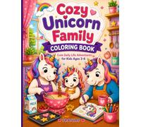 Cozy Unicorn Family Coloring Book for Kids Ages 3-6: Cute Daily Life Adventures with Magical Unicorn Family Moments | Easy and Simple Coloring Pages ... and Young Kids (Little Lines Coloring)