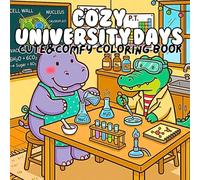 Cozy University Days Cute & Comfy Coloring Book: Campus Life Scenes Featuring Study Sessions Dorm Moments Coffee Breaks Friendships and Relaxing College Adventures