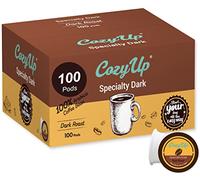 Cozy Up-| 100 unidades | Cápsulas de café negro de especialidad de una sola porción compatibles con cafeteras Keurig K-Cup | Café tostado oscuro
