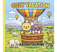 Cozy Vacation: Bold and Easy Coloring Book for Adults: Simple and Relaxing Travel-Themed Coloring Pages with Cute Scenes, Animals and Vacation Moments ... Designs (Kailah Jasmine Coloring)