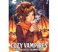 Cozy Vampires Coloring Book: A Soft and Spooky Coloring Pages Featuring Vampire Lifestyles, Cozy Moments, and Gothic Romance for All Ages