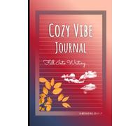 Cozy Vibe Journal - Fall Into Writing... with a Red and Pink Gradient Cover: Wide Ruled Notebook for Notes and Journaling.
