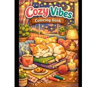Cozy vibes Coloring book: Desenhos relaxantes para aliviar o estresse e estimular a criatividade