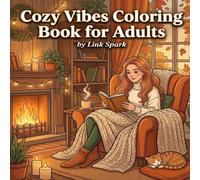 Cozy Vibes Coloring Book for Adults: Cute Cozy Homebody Girl Coloring Pages with Relaxing Comfort Scenes for Stress Relief and Me Time
