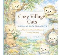 Cozy Village Cats Coloring Book for Adults: A Warm and Peaceful Fantasy Coloring Journey