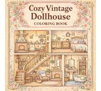 Cozy Vintage Dollhouse Coloring Book