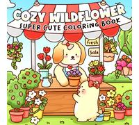 Cozy Wildflower Coloring Book: Adorable Woodland Critters Coloring Pages featuring Charming Nature Scenes for Adults & Teens to Boost Creativity