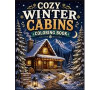 Cozy Winter Cabins Coloring Book: A Stress-Relieving Coloring Book Featuring Cozy Cabins, Snowy Nights, Rustic Retreats & Relaxing Winter Scenes