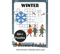 Cozy Winter Crossword Puzzle Book: Easy-to-Read Crossword Puzzles | 6 x 9 Inches | 111 Pages | 50++ Puzzles for Relaxation & Fun