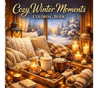 Cozy Winter Moments Coloring Book: Bold and Easy Warm Drinks, Soft Blankets, Snowy Windows, Winter Self-Care and Peaceful Cozy Scenes for Relaxation and Stress Relief (Cozy Line Studio Collection)