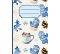 Cozy Winter Pattern Notebook - Hygge Watercolor Design, Matte Cover: Warm Writing Journal with 119 Lined Pages in a 6x9 Format
