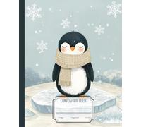 Cozy Winter Penguin Composition Book: College Ruled Notebook for School, Journaling, Writing and Notes | Winter Aesthetic Cover | 110 Pages | 7.5” x 9.25”