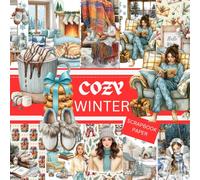 COZY WINTER SCRAPBOOK: This is used in DIY JUNK JOURNALS, DECOUPAGE, EPHEMERA, ORIGAMI