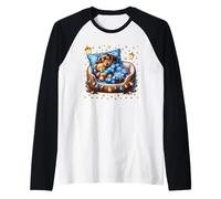Cozy Winter Sleep Dog For Doxie Mom Dad Dachshund Christmas Camiseta Manga Raglan