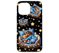 Cozy Winter Sleep Dog For Doxie Mom Dad Dachshund Christmas Carcasa para iPhone 13 Pro MAX