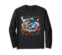 Cozy Winter Sleep Dog For Doxie Mom Dad Dachshund Christmas Manga Larga