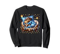 Cozy Winter Sleep Dog For Doxie Mom Dad Dachshund Christmas Sudadera