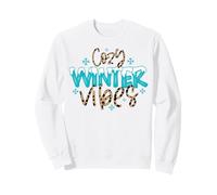 Cozy Winter Vibes Navidad Nieve Hielo congelado frío Sudadera