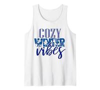Cozy Winter Vibes Xmas Funny Snow Hombres Mujeres Niños Niñas Vibe Camiseta sin Mangas