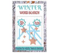 Cozy winter word search: Fun and Relaxing holiday word search books for Adults and Seniors, 6x9 Inches Comfortable Print Winter Activity Book with Solutions
