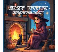Cozy Witch Coloring Book: Coloring Book of Witches, Magical Moments, and Cozy Characters and their animal friends brings relaxation to adults, teens, and kids.