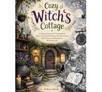 Cozy Witch's Cottage: A Relaxing Grayscale Coloring Book Filled with Herbal Kitchens, Moonlit Gardens, Spell Rooms, and Enchanted Woodland Life (Enchanted Realms)