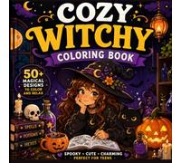 Cozy Witchy Coloring Book: A Witch Life Simple and Spooky Designs for Relaxation