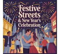 Cozy Wonders Collection Festive Streets and New Year Celebration Coloring Book for Adults and Teens: Relax and Color Joyful City Scenes and Sparkling Holiday Nights