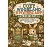 COZY WOODLAND APOTHECARY COLORING BOOK: A Cute Cottagecore Coloring Book with Adorable Forest Animals, Magical Herbal Shops, Mushrooms, Flowers, Tea, ... Relaxing Woodland Scenes for Teens and Adults