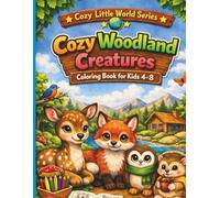 Cozy Woodland Creatures Coloring Book for Kids Ages 4-8: 100 Cute and Easy Coloring Pages: A Relaxing Coloring Adventure Filled with Adorable Forest ... and Easy Designs (Cozy Little World Series)