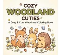 Cozy Woodland Cuties A Cozy & Cute Coloring Book: 40 Adorable Forest Animal Scenes to Color • Bold & Easy Pages • Single-Sided • 8.5 x 8.5 • For Kids, Teens & Adults (Cozy Critters Coloring Series)